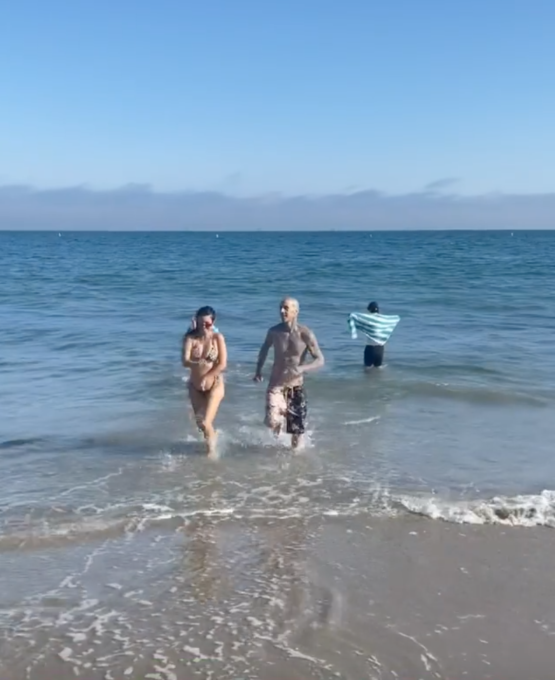 Kourtney Kardashian, Travis Barker and His Kids Have the 'Best Weekend' During Montecito Beach Trip