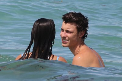 Camila Cabello Blue Bikini Photos With Shawn Mendes