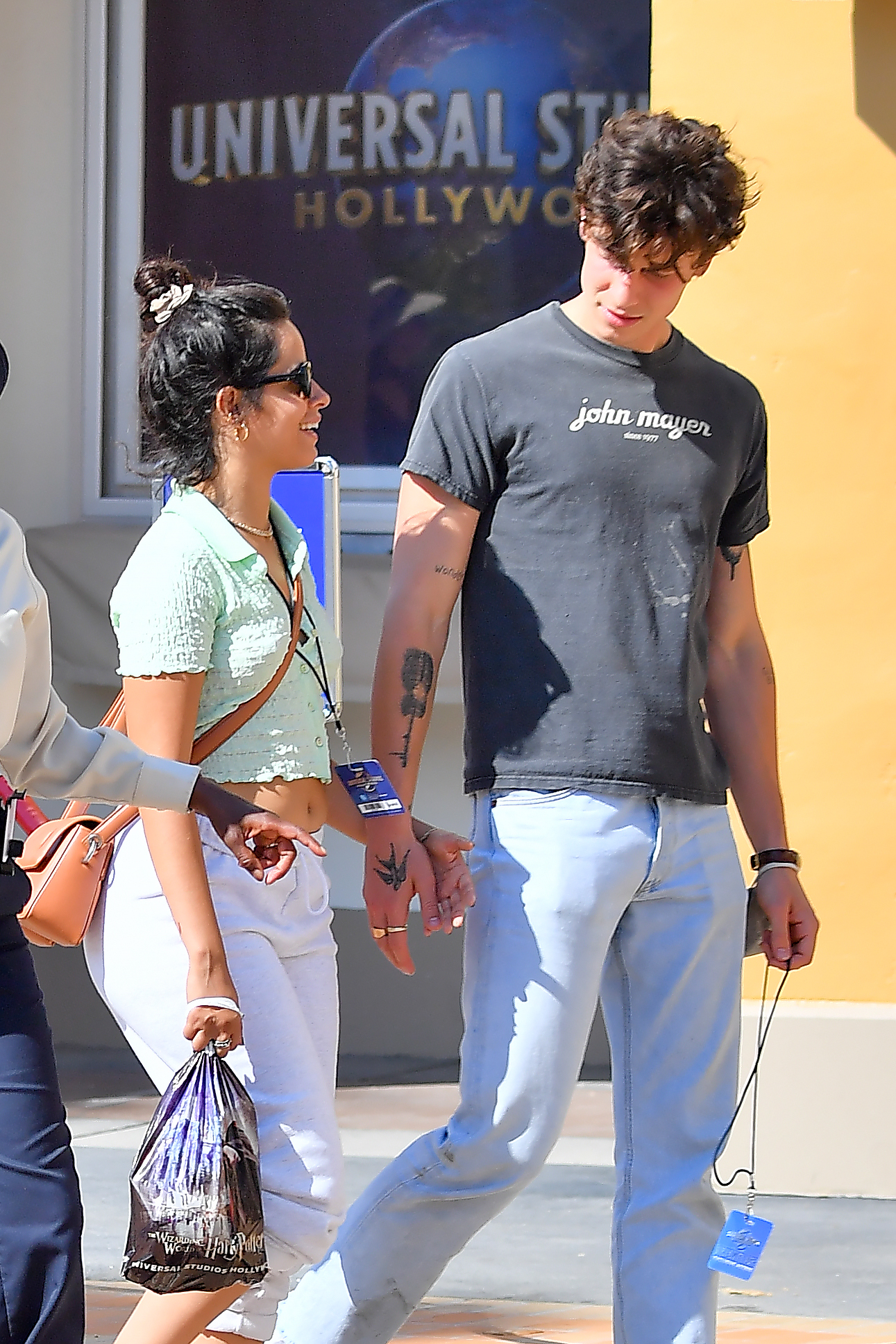 Camila Cabello Rocks a Crop Top While Packing on the PDA With Shawn Mendes at Universal Studios