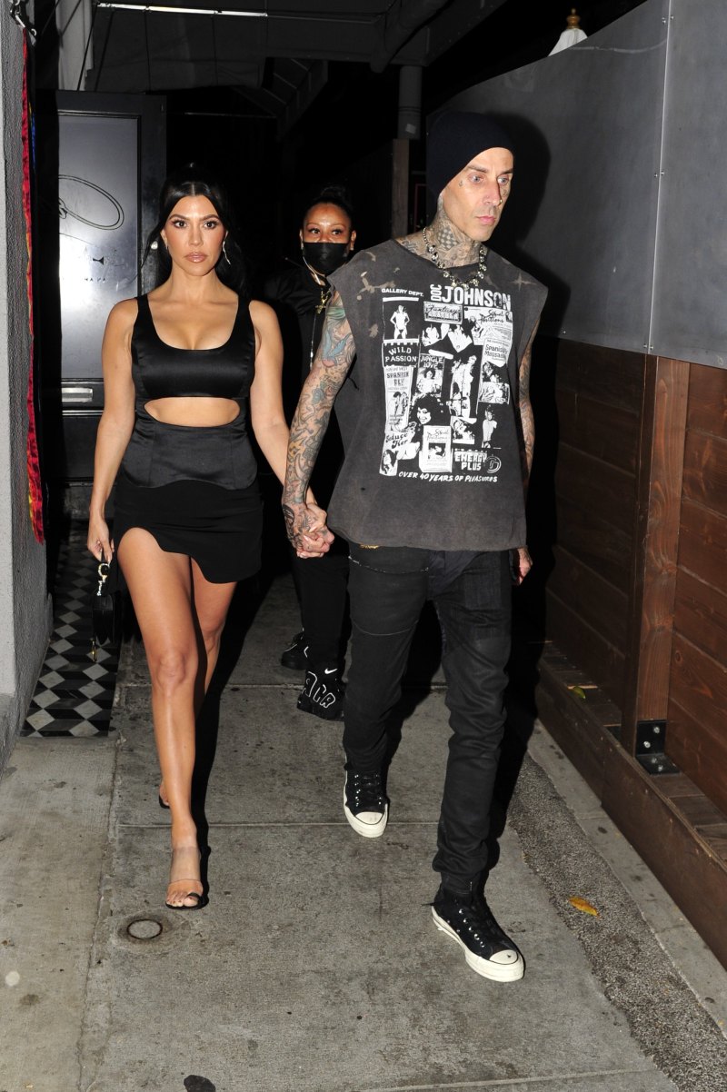 ourtney Kardashian Shows Abs During Travis Barker Date Night 5
