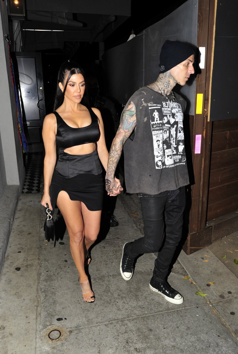 ourtney Kardashian Shows Abs During Travis Barker Date Night 2