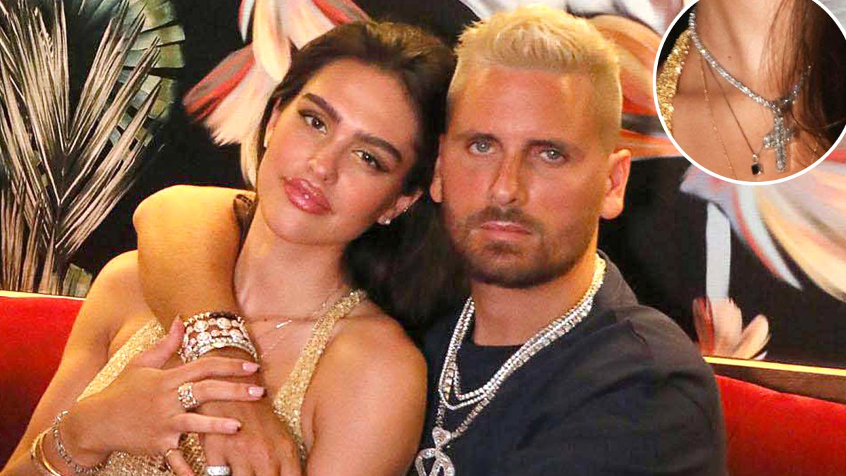Scott Disick Gifts Girlfriend Amelia Hamlin a Diamond Cross Necklace for Her 20th Birthday