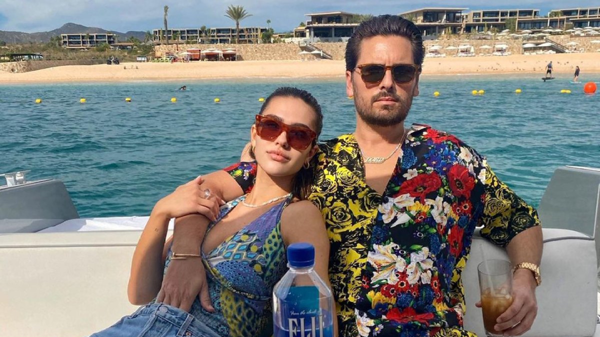 Scott Disick Gifts Girlfriend Amelia Hamlin a Diamond Cross Necklace for Her 20th Birthday