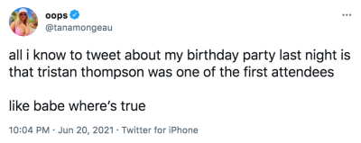 Khloe Kardashian 'Likes' a Tweet Slamming Tana Mongeau's Comments on Tristan Thompson