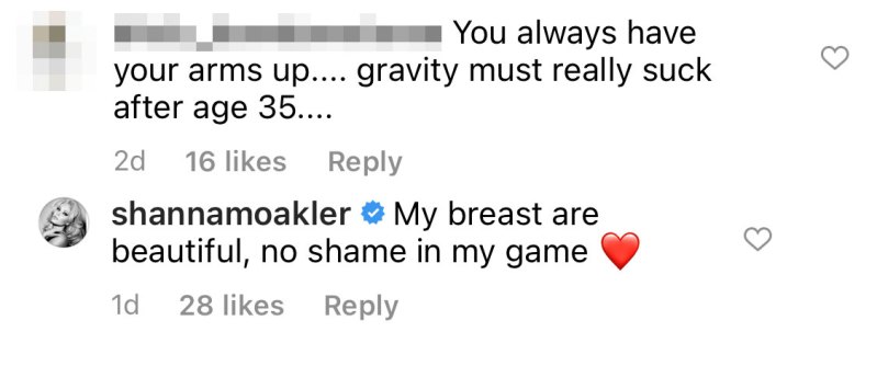 Shanna Moakler Defends Her Body