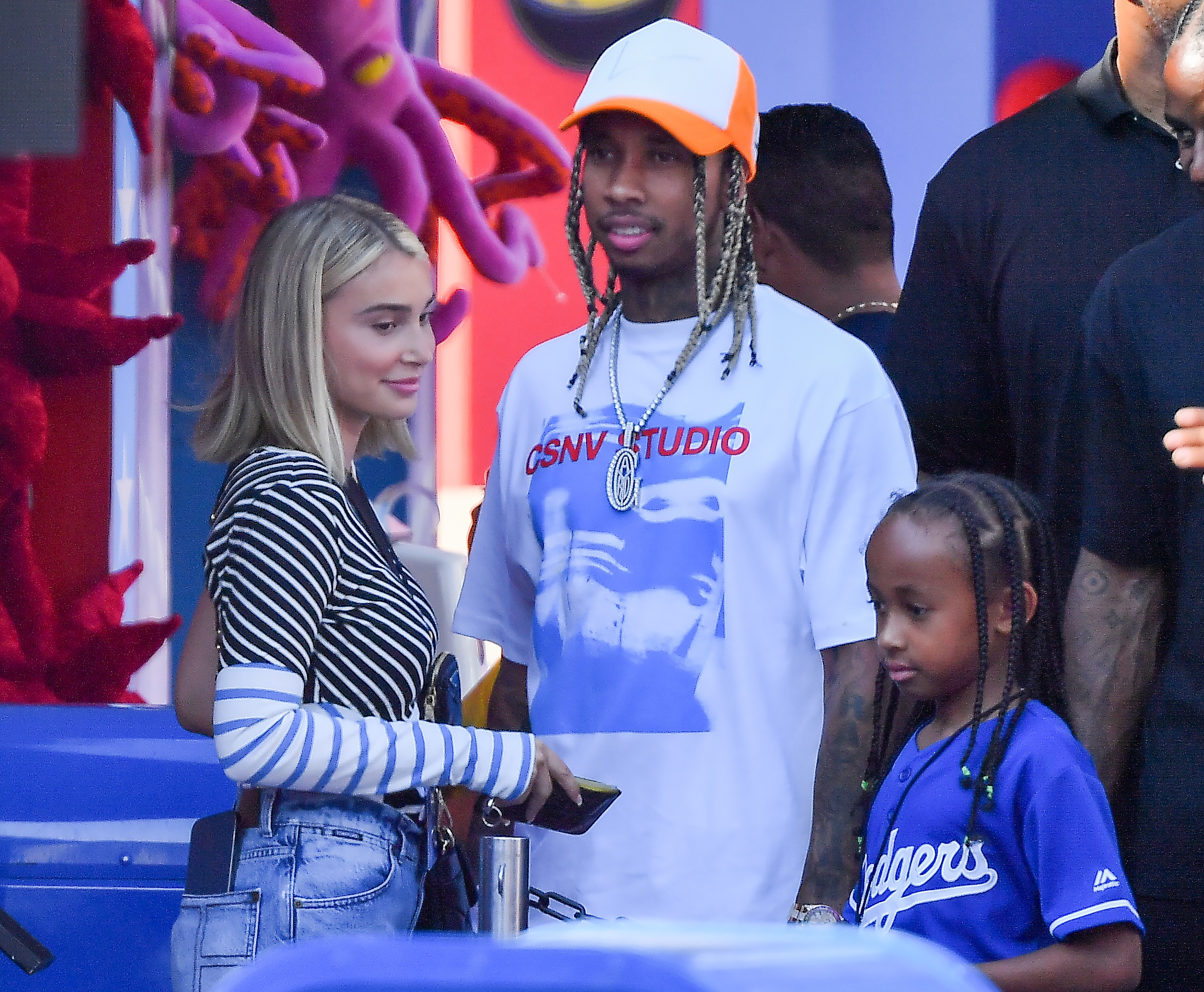 Tyga Steps Out for a Fun-Filled Day With Girlfriend Camaryn Swanson and Son King at Universal Studios