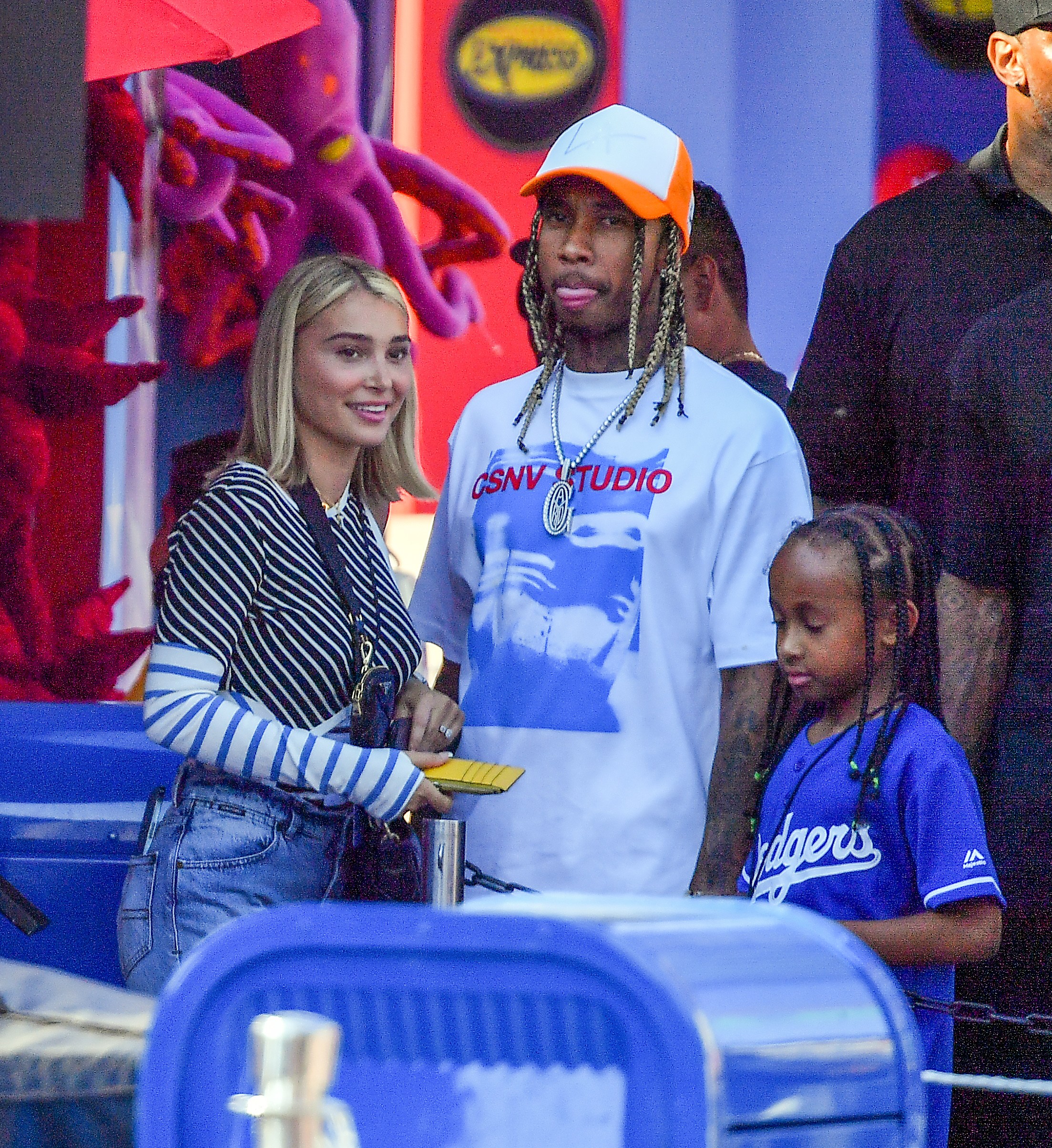Tyga, Son King And Camaryn Swanson Spotted At Universal Studios