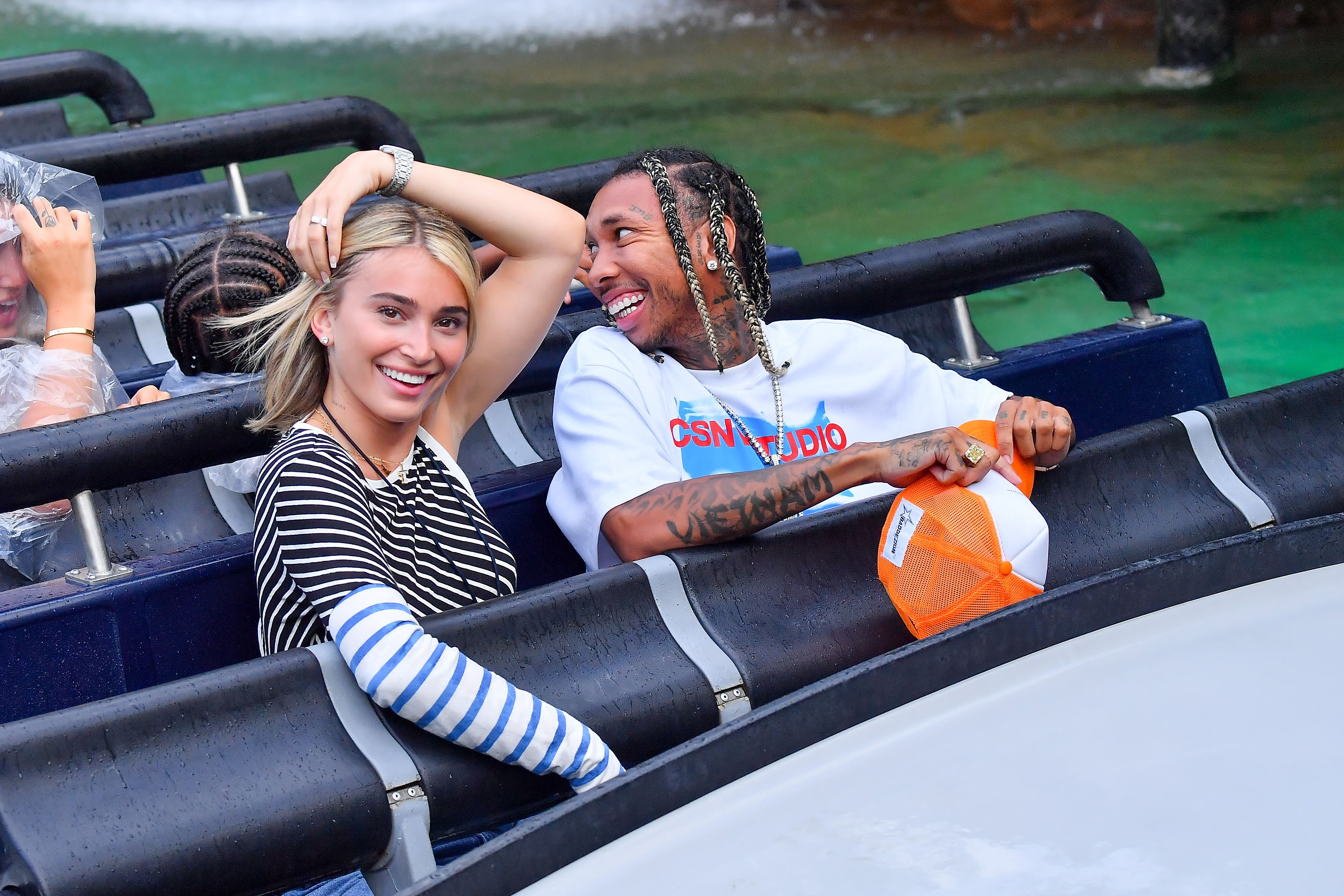 Tyga Steps Out for a Fun-Filled Day With Girlfriend Camaryn Swanson and Son King at Universal Studios