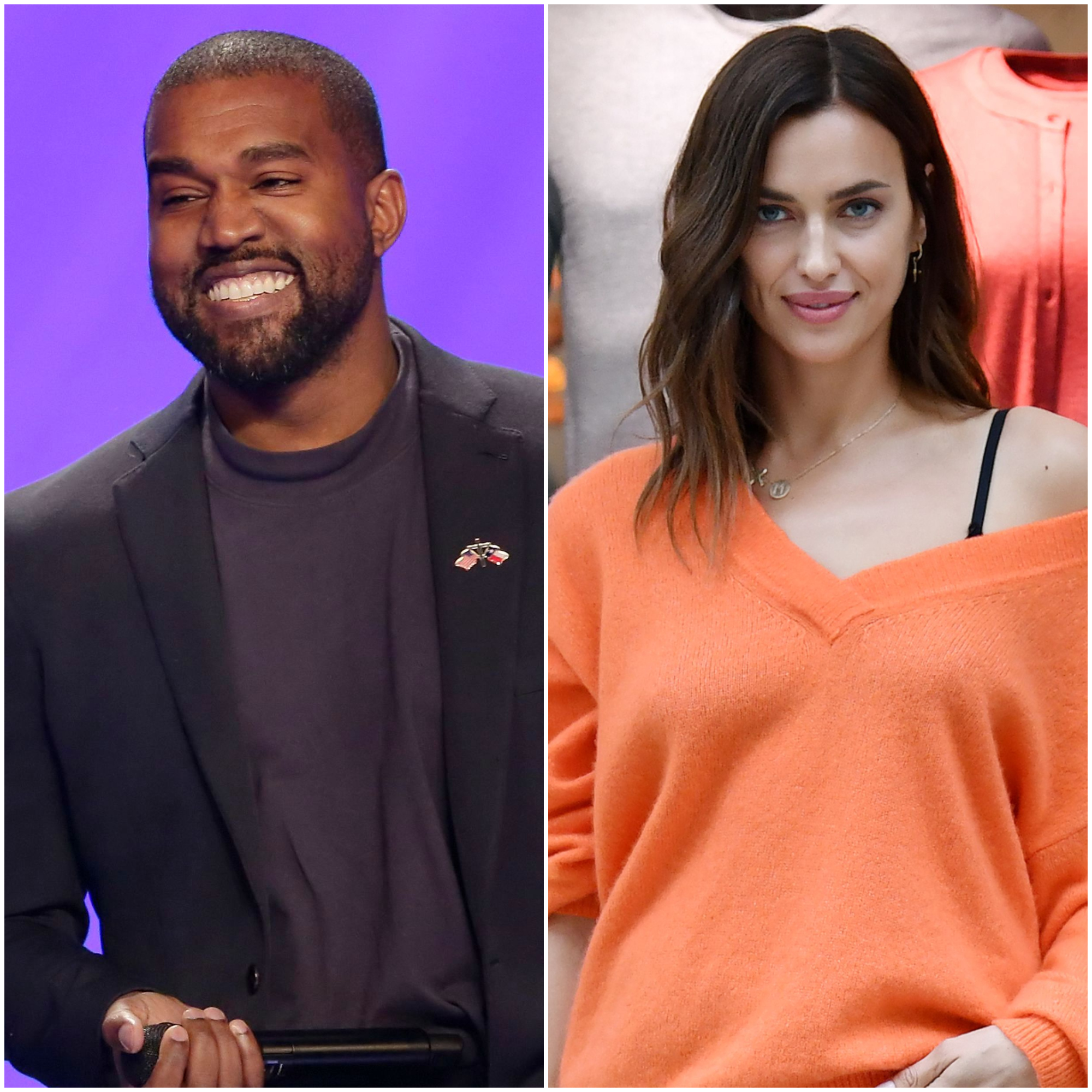 Kanye West Irina Shayk Dating Seen On Romantic Birthday Stroll
