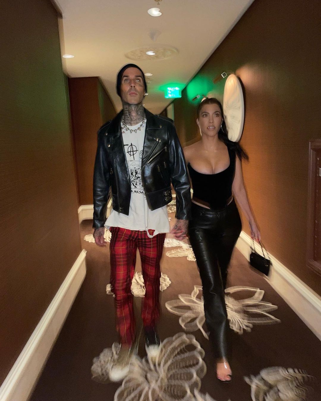 Travis Barker's Kids React to PDA Vegas Photos With Kourtney 2