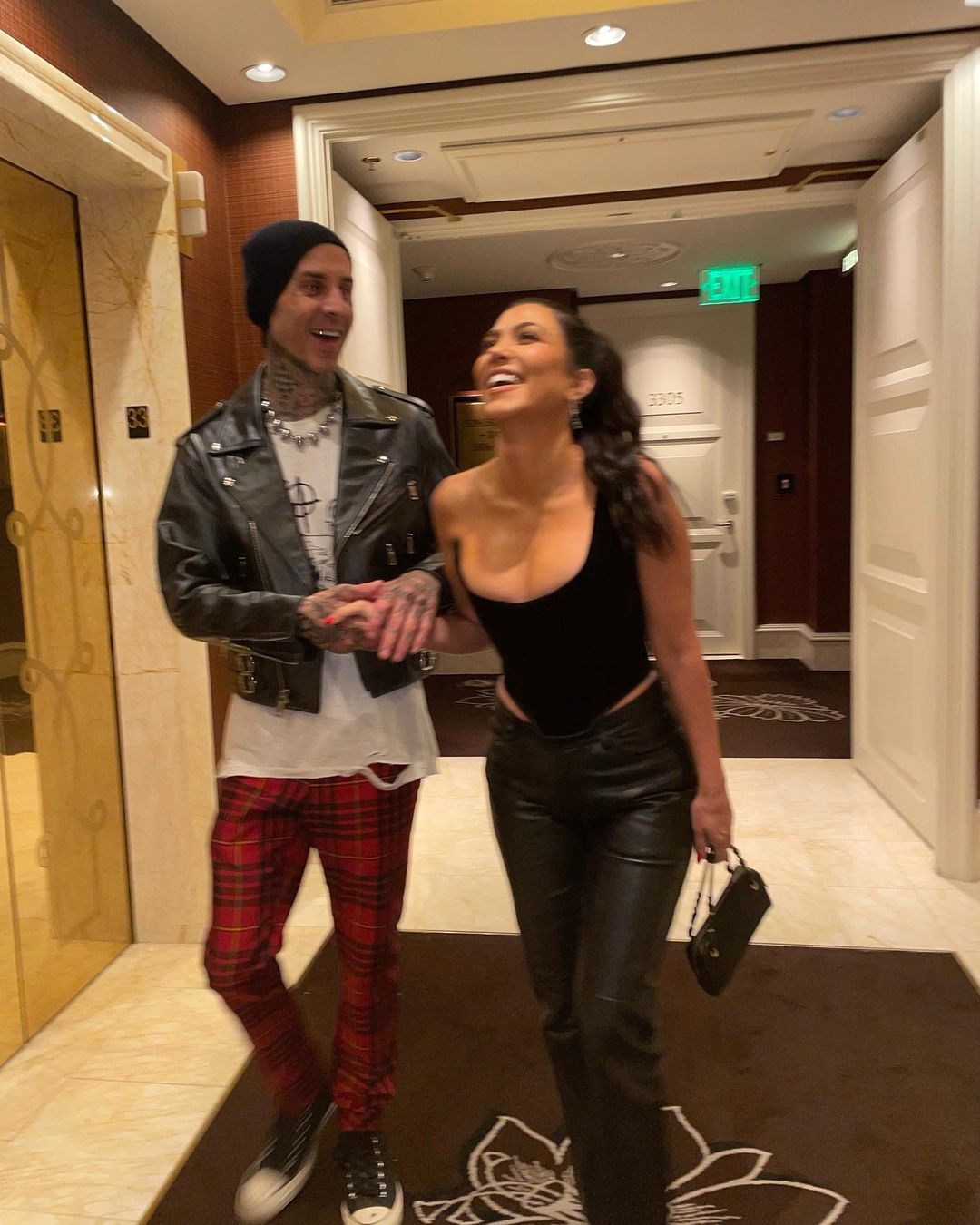 Travis Barker's Kids React to PDA Vegas Photos With Kourtney 5