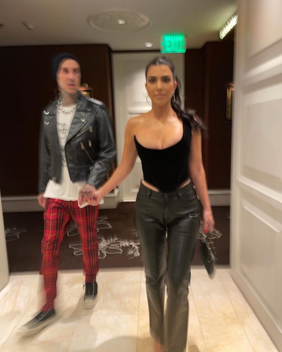 Travis Barker's Kids React to PDA Vegas Photos With Kourtney 3