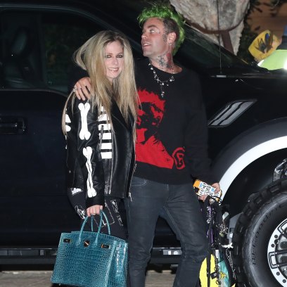 Avril Lavigne Goes Braless in a See-Through Top While Out With Boyfriend Mod Sun