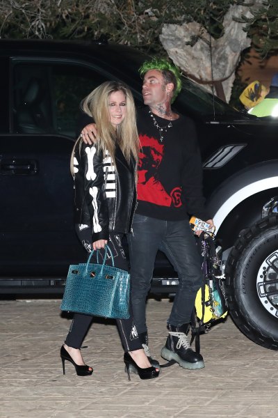 Avril Lavigne Goes Braless in a See-Through Top While Out With Boyfriend Mod Sun