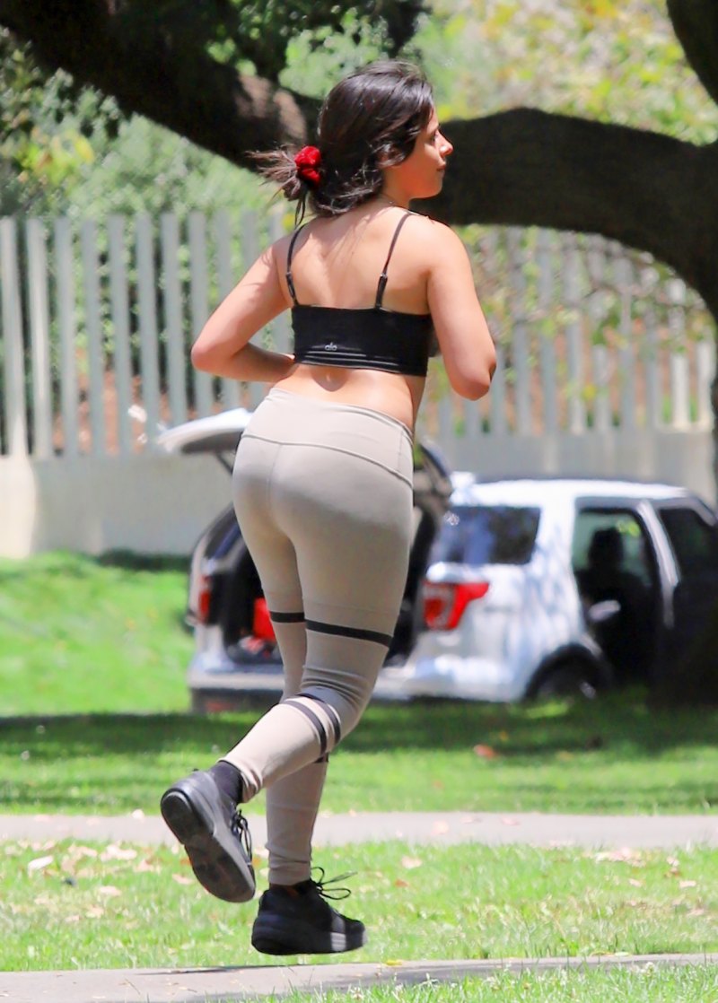 Camila Cabello Flaunts Curves in Sports Bra, Leggings: Photos