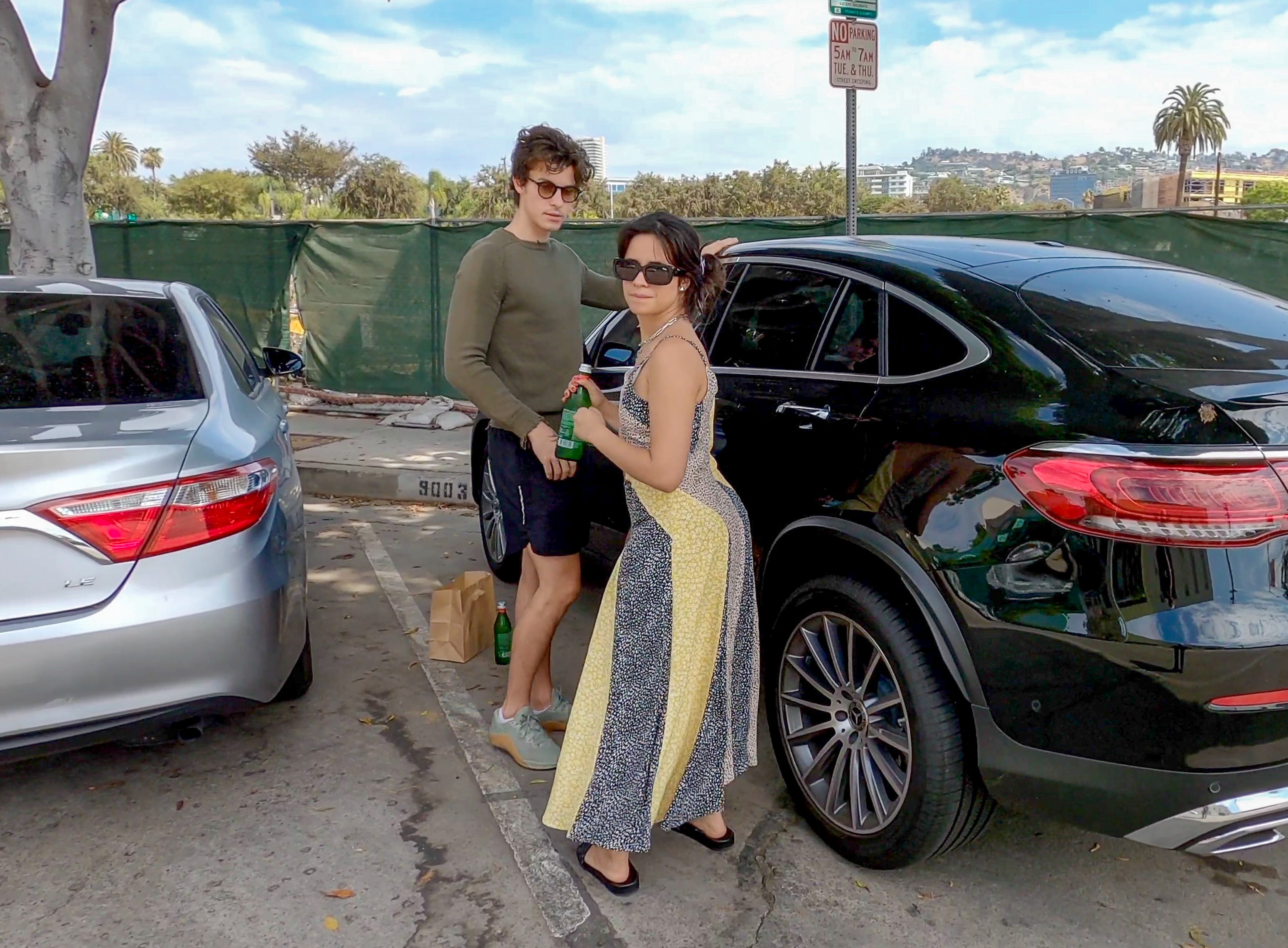 Camila Cabello Looks Trendy in a Flowy Sundress While Out With Boyfriend Shawn Mendes