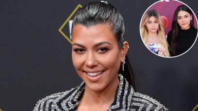 Kourtney Kardashian Spends Oceanside Day With Travis Barker's Daughters Alabama and Atiana