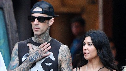 Kourtney Kardashian and Travis Barker Enjoy Romantic Movie Night at His House