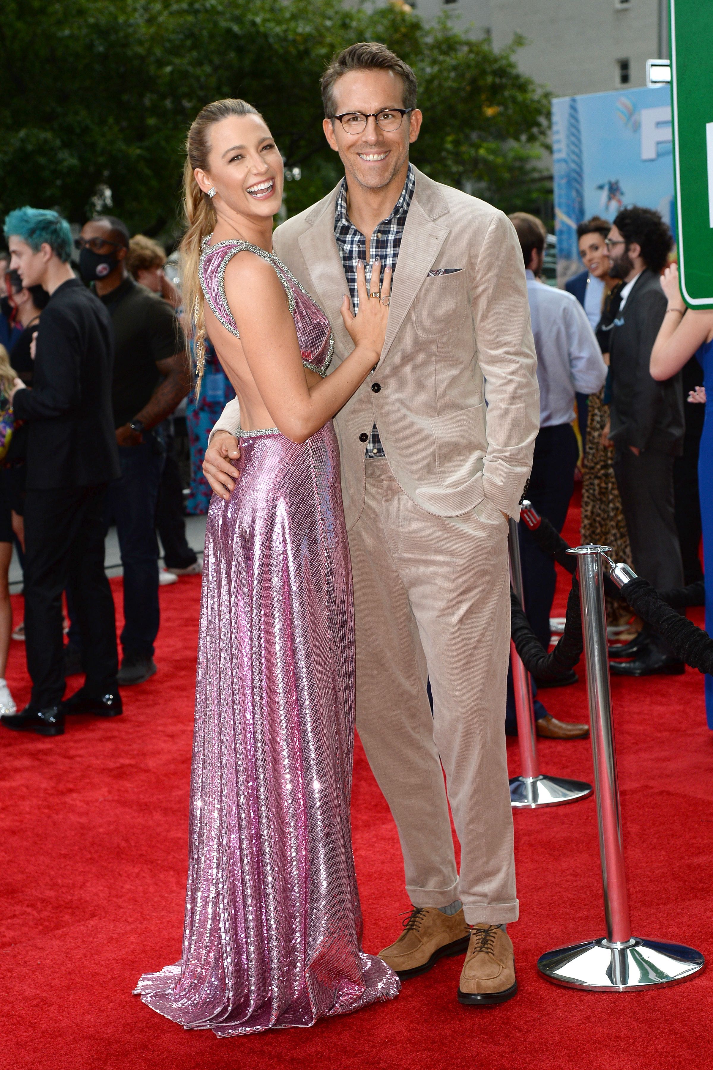 Blake Lively Stuns in a Cut-Out Dress Alongside Husband Ryan Reynolds at ‘Free Guy’ Movie Premiere
