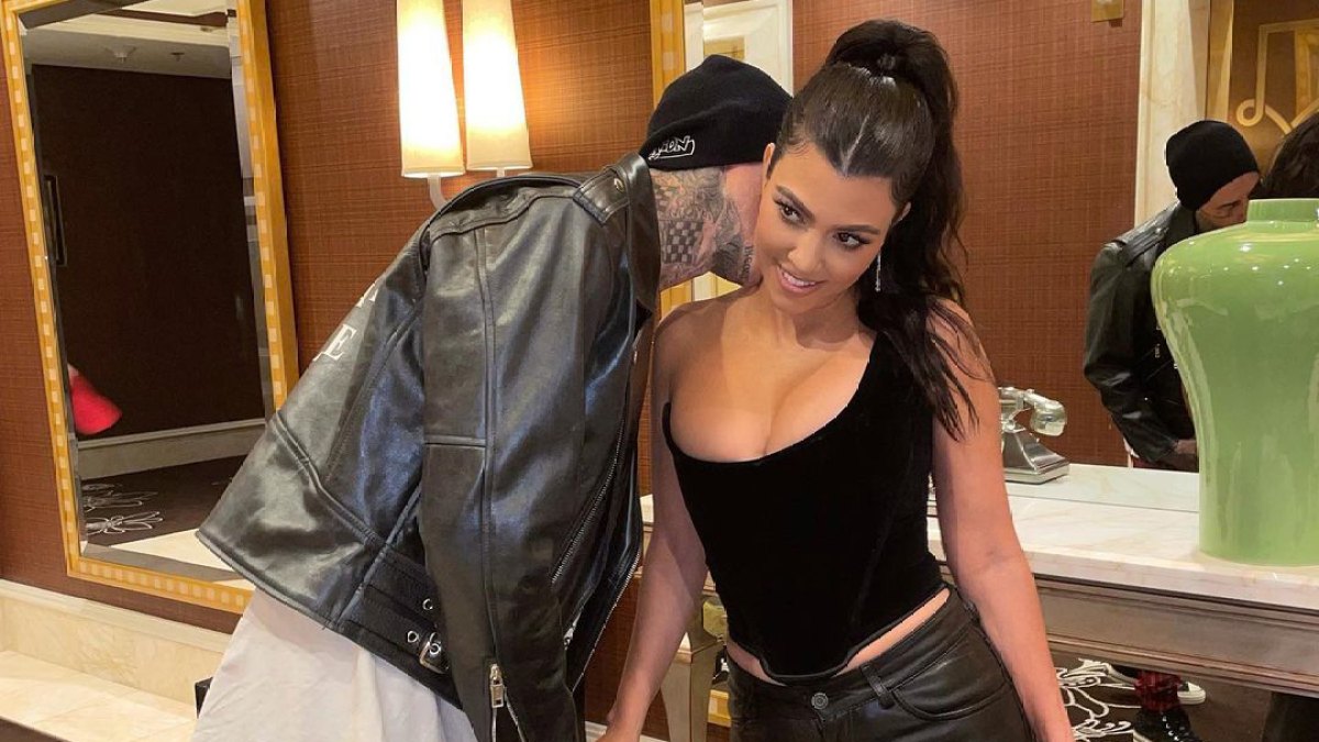 Kourtney and Travis Are All Smiles and Pack on the PDA While Enjoying Ice Cream in Italy