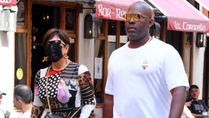 Stylish Duo! Kris Jenner and Boyfriend Corey Gamble Step Out in Venice, Italy