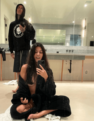 Kourtney Kardashian Travis Barker Quarantine Photos