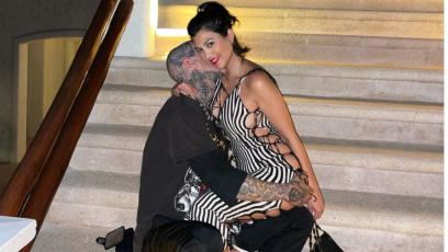 Travis Barker Kisses Kourtney Kardashian's Neck In PDA-Packed Photo