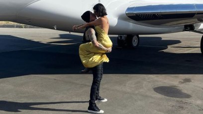 Travis Barker Gushes Over Kourtney Kardashian Following His 1st Plane Ride in 13 Years