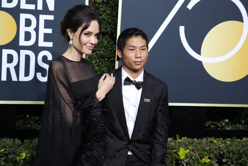 Angelina Jolie and Son Pax Have Sweet Dinner Date Photos