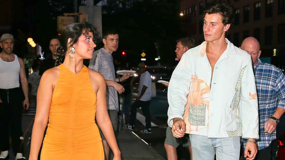 Camila Cabello Is All Smiles in a Thong Bikini and Sheer Pants While Hugging Boyfriend Shawn Mendes