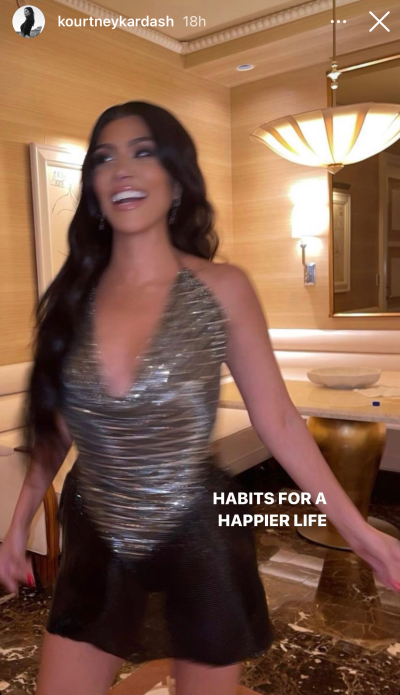 Kourtney Kardashian Posts About a 'Happier Life' Amid Scott Drama