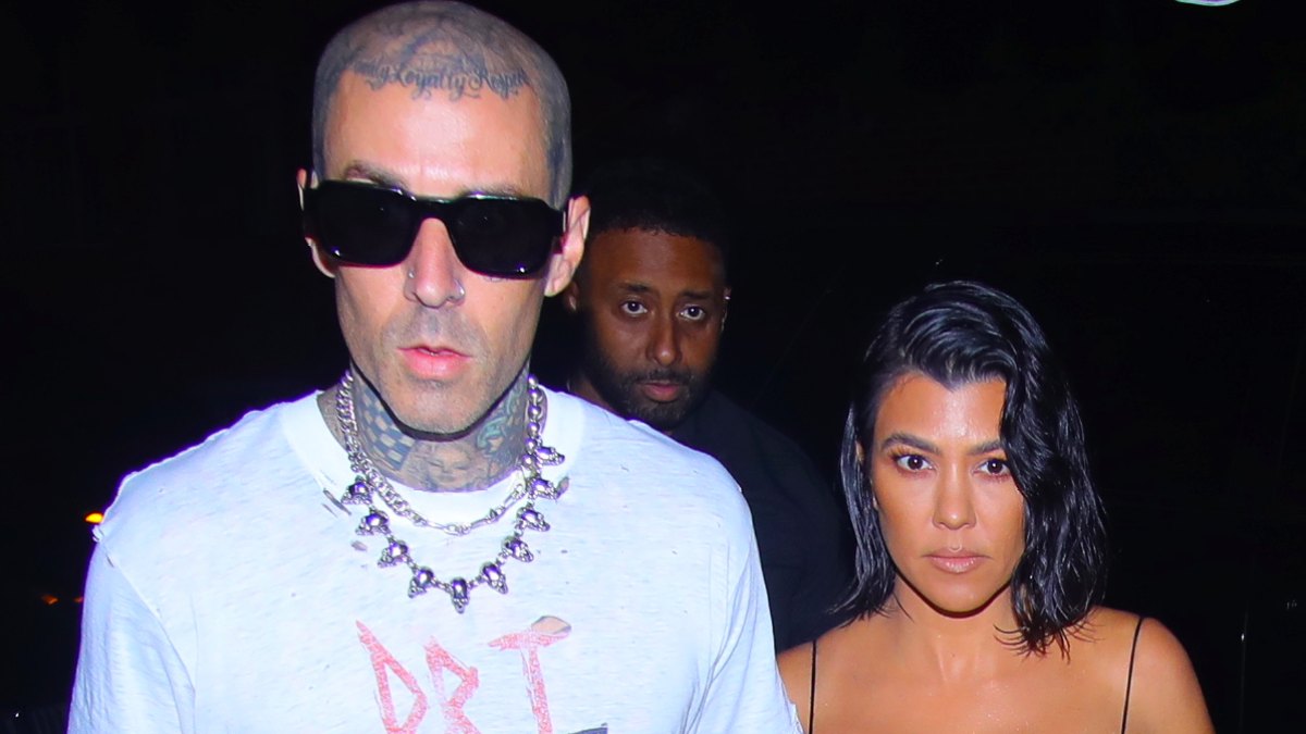 Kourtney and Travis Enjoy Romantic Dinner Date at Carbone After Arriving in NYC