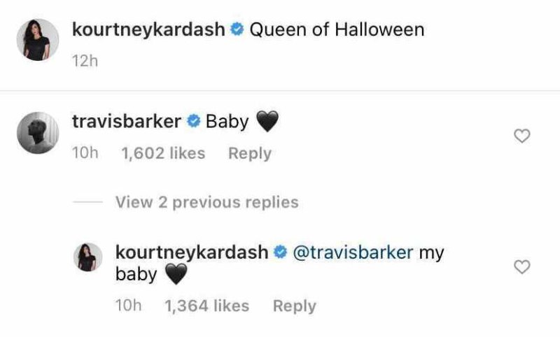 Kourtney Kardashian Travis Barker Flirtiest Exchanges Baby