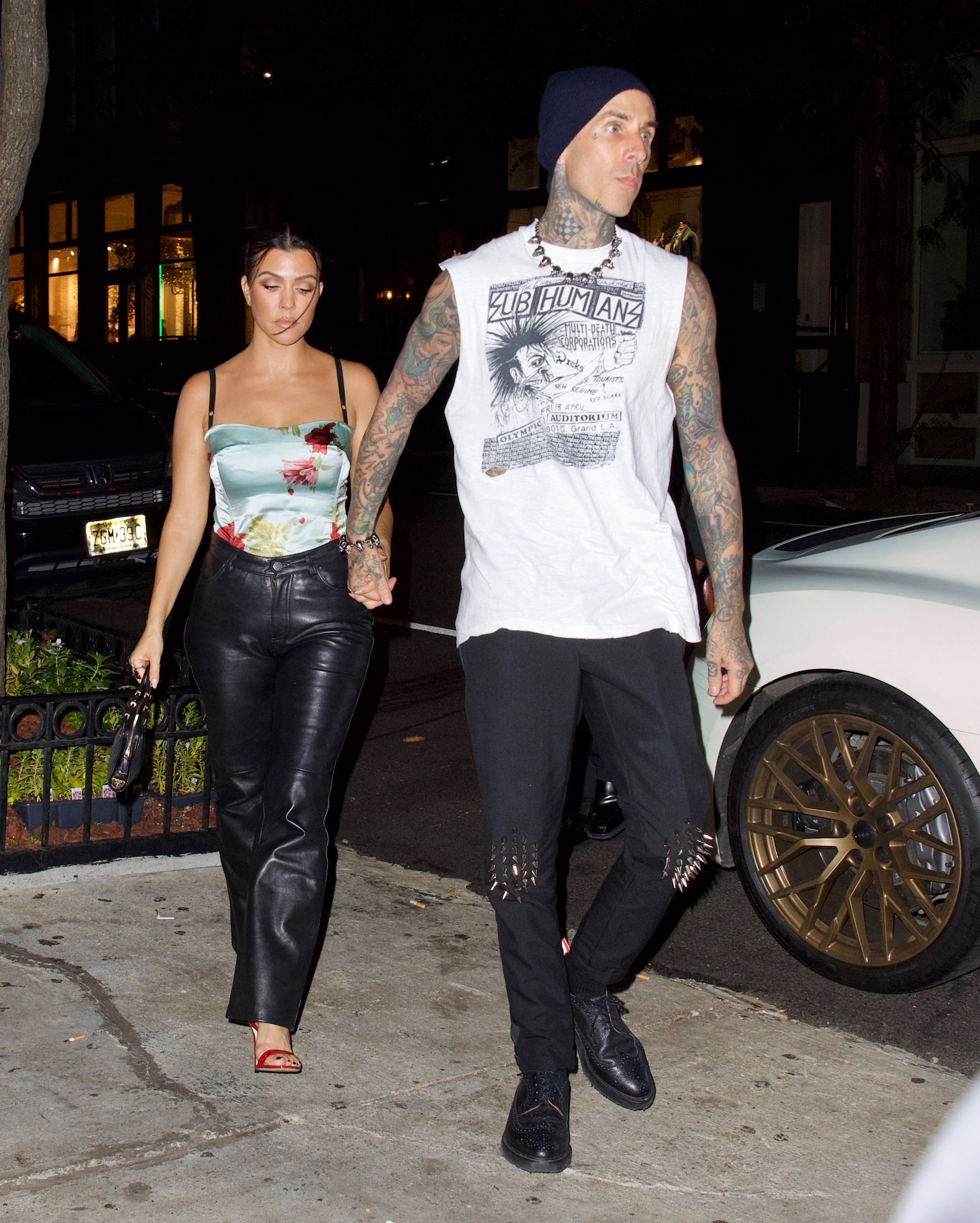 Kourtney Kardashian, Travis Barker, Megan Fox and Machine Gun Kelly Go Out Post-VMAs