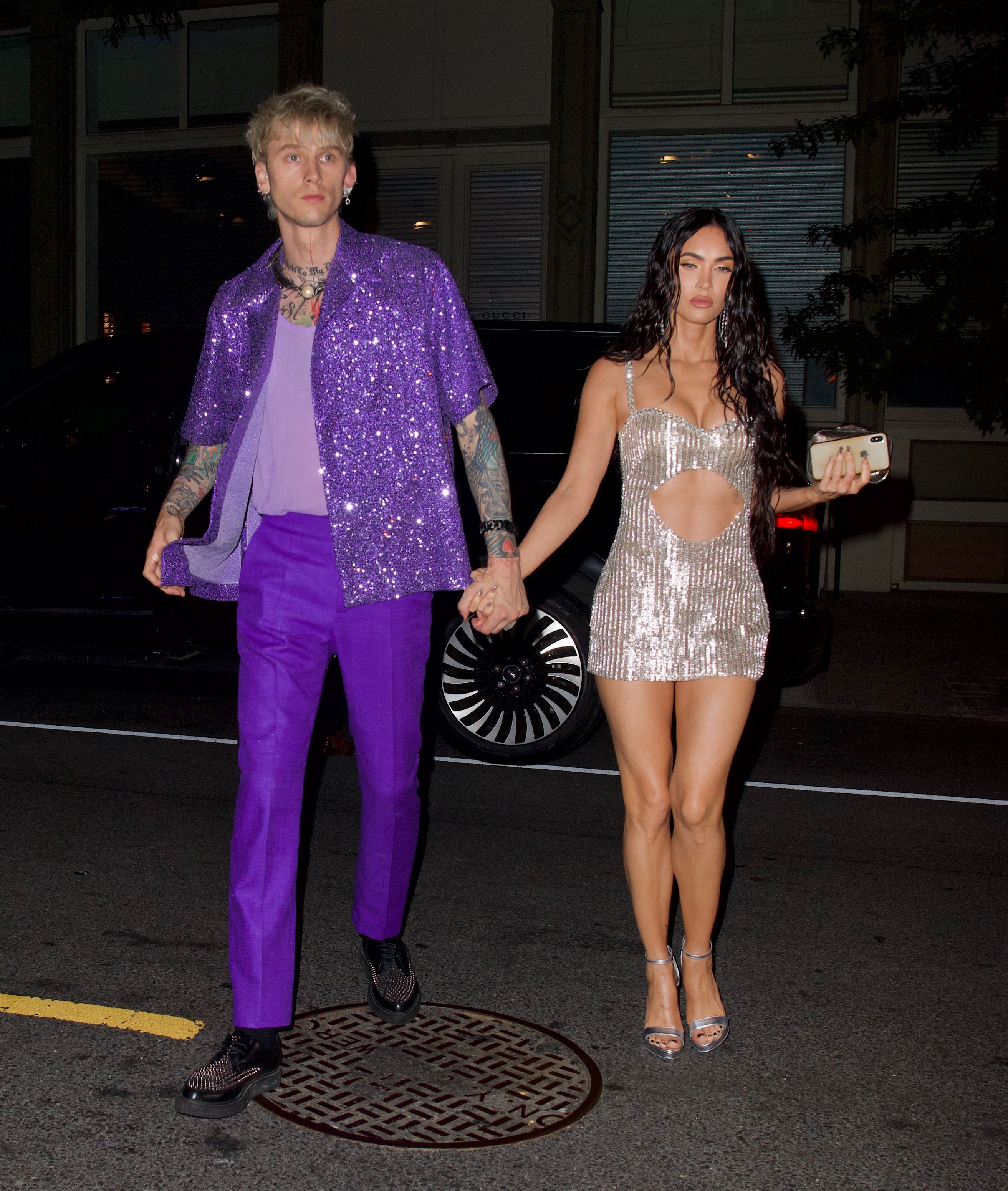 Kourtney Kardashian, Travis Barker, Megan Fox and Machine Gun Kelly Go Out Post-VMAs 3
