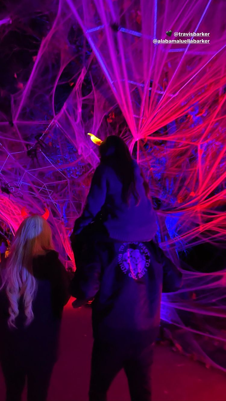 Kourtney Kardashian and Travis Barker Enjoy Nights of the Jack With Daughters Alabama and Penelope