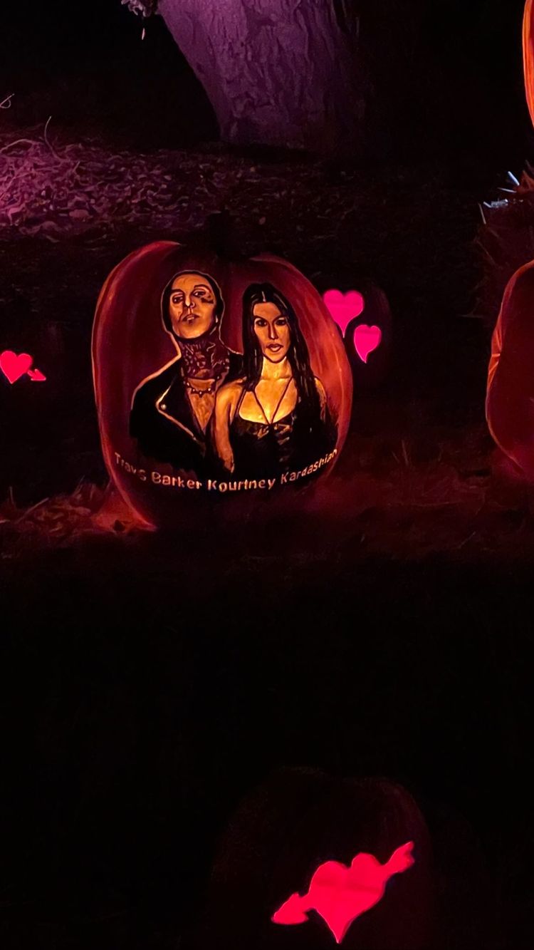 Kourtney Kardashian and Travis Barker Enjoy Nights of the Jack With Daughters Alabama and Penelope