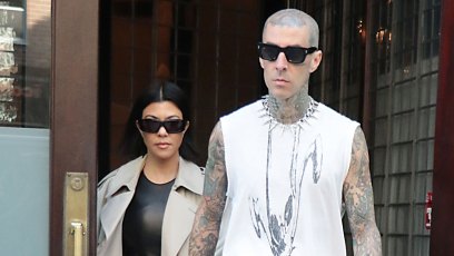 Kourtney Kardashian and Travis Barker Hold Hands While Stepping Out in NYC