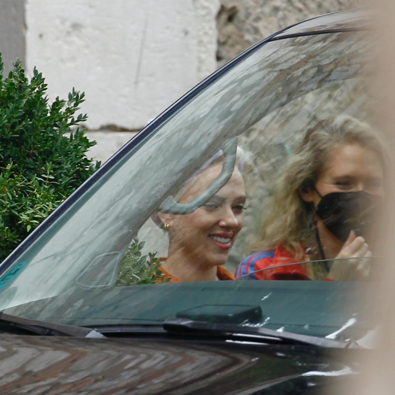 Scarlett Johansson Steps Out for the 1st Time Since Giving Birth to Son Cosmo, Actress Filming in Madrid