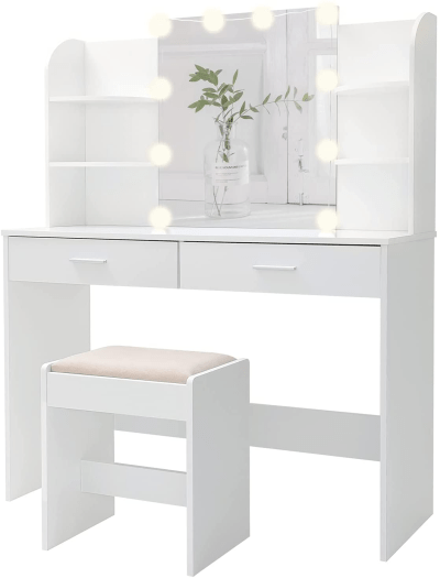 Vanity Sets For Your New Remodel, Big Vanity Mirror With Lights And Desk