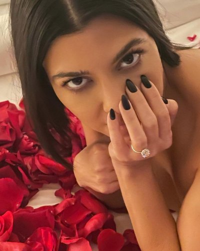Kourtney Kardashian Goes Topless After Travis Proposed: Photo