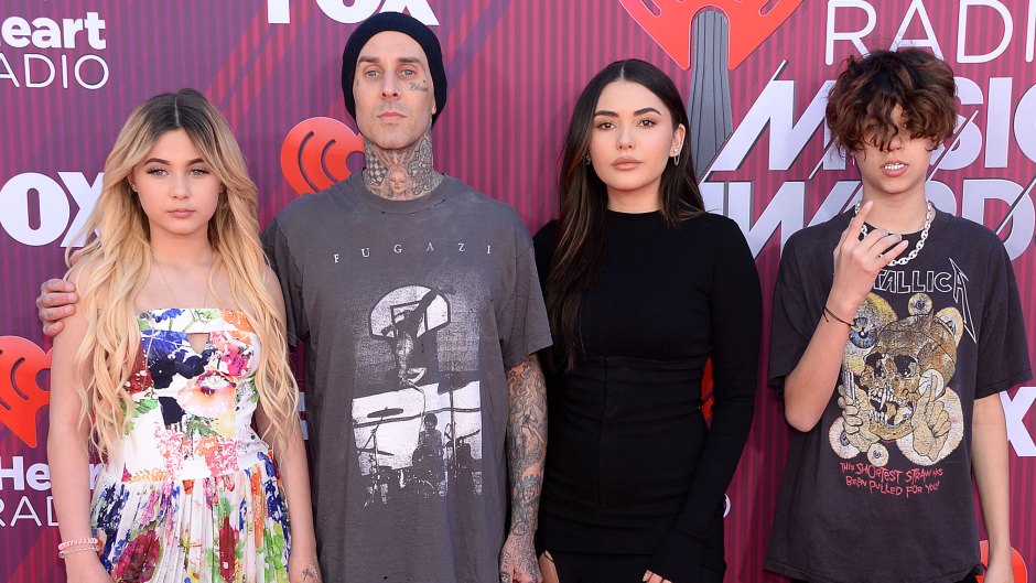 Travis Barker and His Kids on Red Carpets