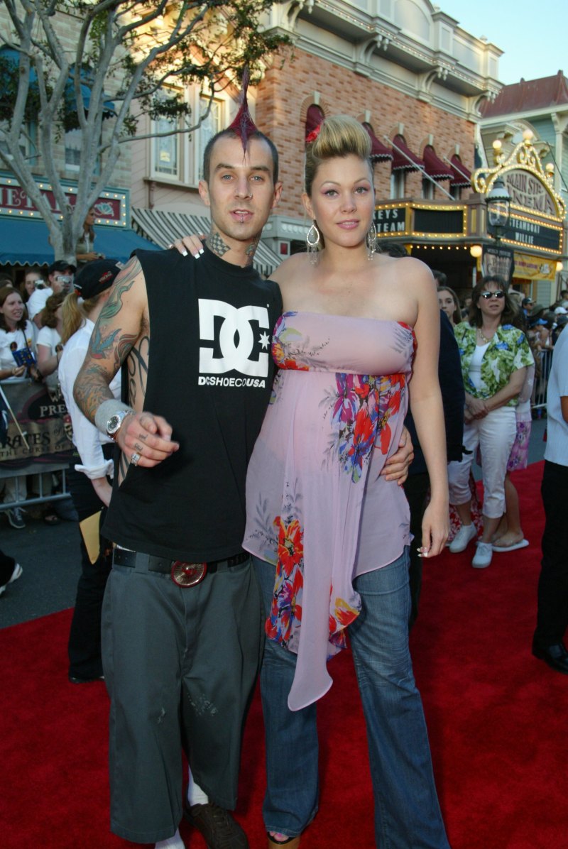 Travis Barker and Shanna Moakler PDA Moments Photos