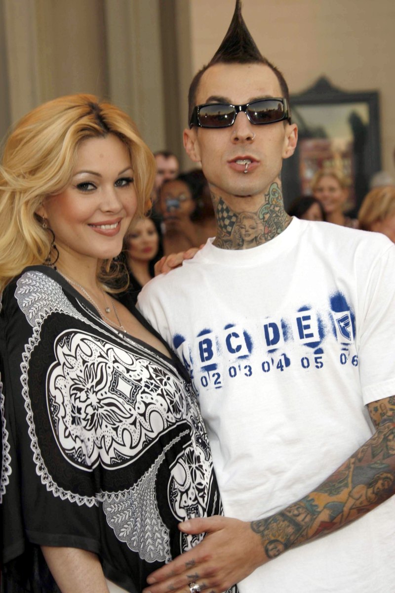 Travis Barker and Shanna Moakler PDA Moments Photos