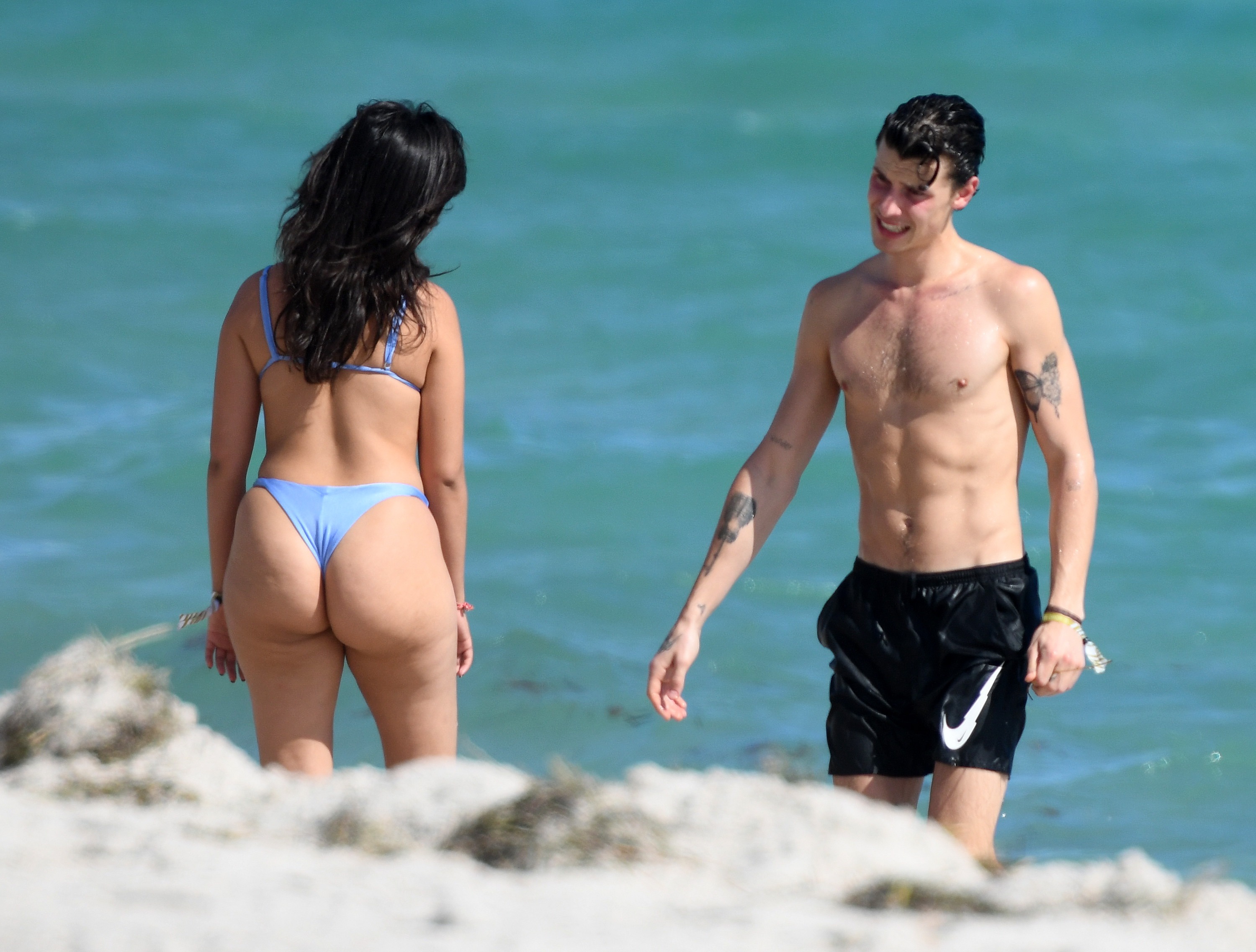 Camila Cabello Wears Thong Bikini With Shawn Mendes: Photos 6