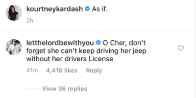 Scott Disick Comments on Kourtney Kardashian's Instagram