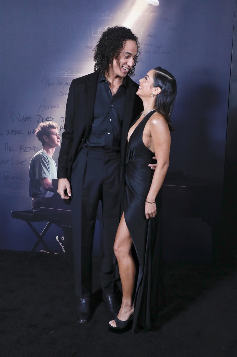 Vanessa Hudgens Wears Low-Cut Little Black Dress While Holding Hands With Boyfriend Cole Tucker