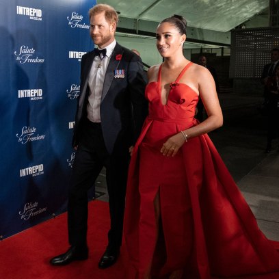 Meghan Markle Red Gown NYC Event