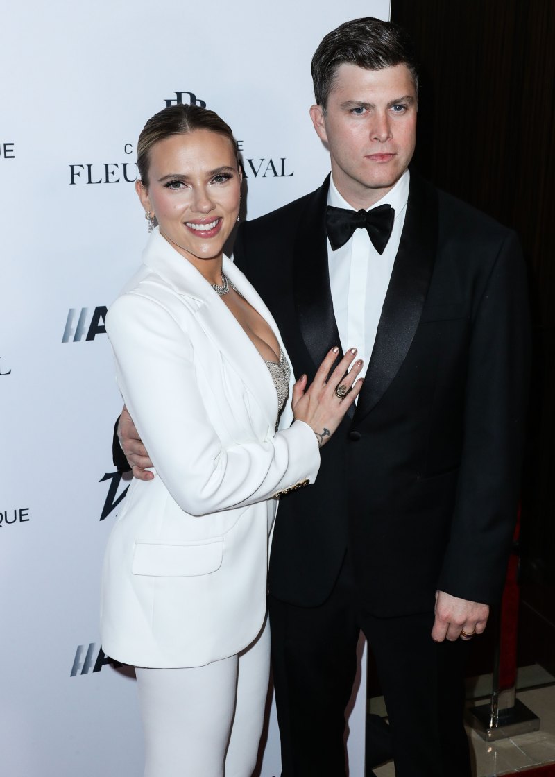 Scarlett Johansson, Colin Jost: PDA Photos After Cosmo Birth 1