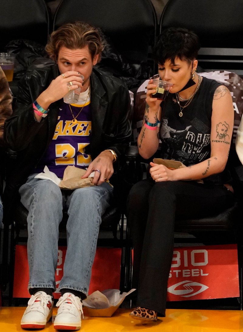 Halsey and Boyfriend Alev Aydin Have Sweet Date Night at Lakers Game in Los Angeles: See Photos!